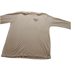 Allmade Tulip City Golf Company Long Sleeve T-Shirt Men's XL Cream Green Graphic